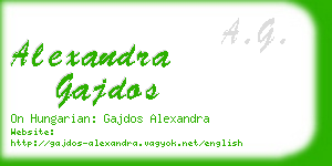 alexandra gajdos business card